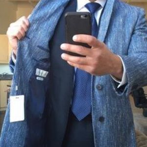 Suitsupply Blue Overcoat